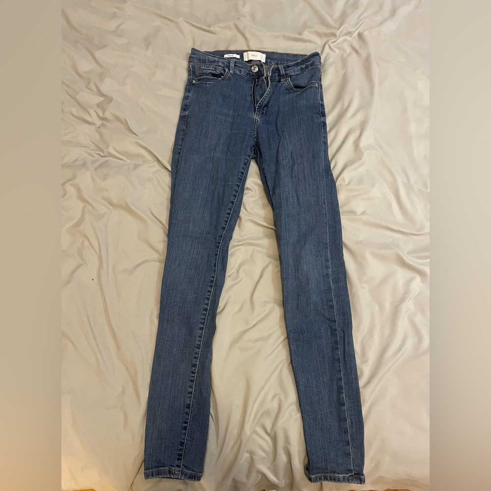 Mango Women's Skinny Jeans in Blue